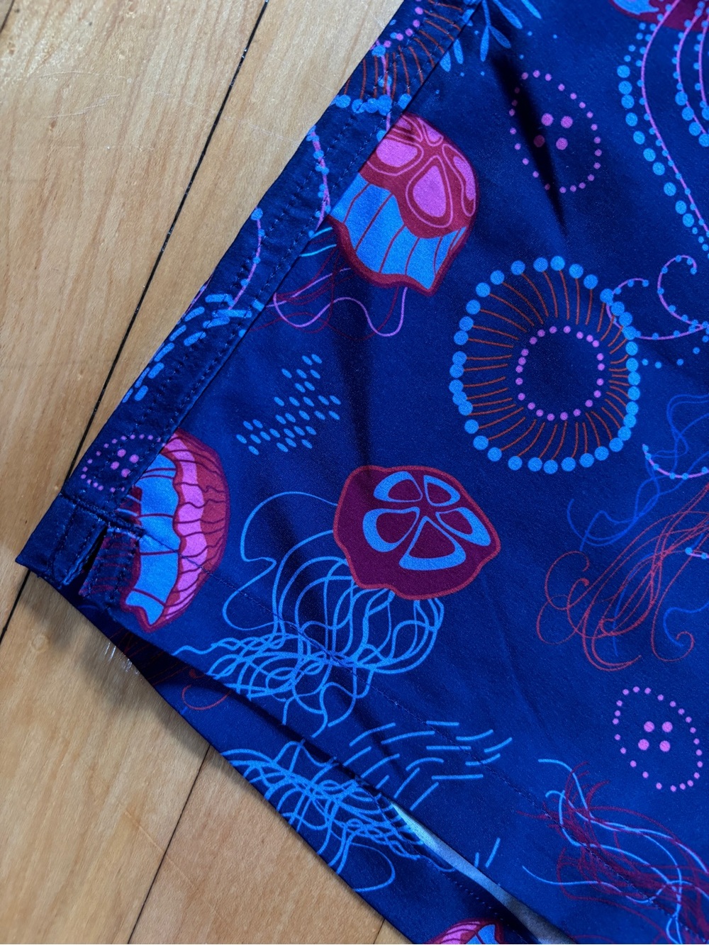 Jellyfish Men’s XL Bathing Suit | MeUndies Blue Purple Swim Trunks Beach Shorts - Picture 6 of 15